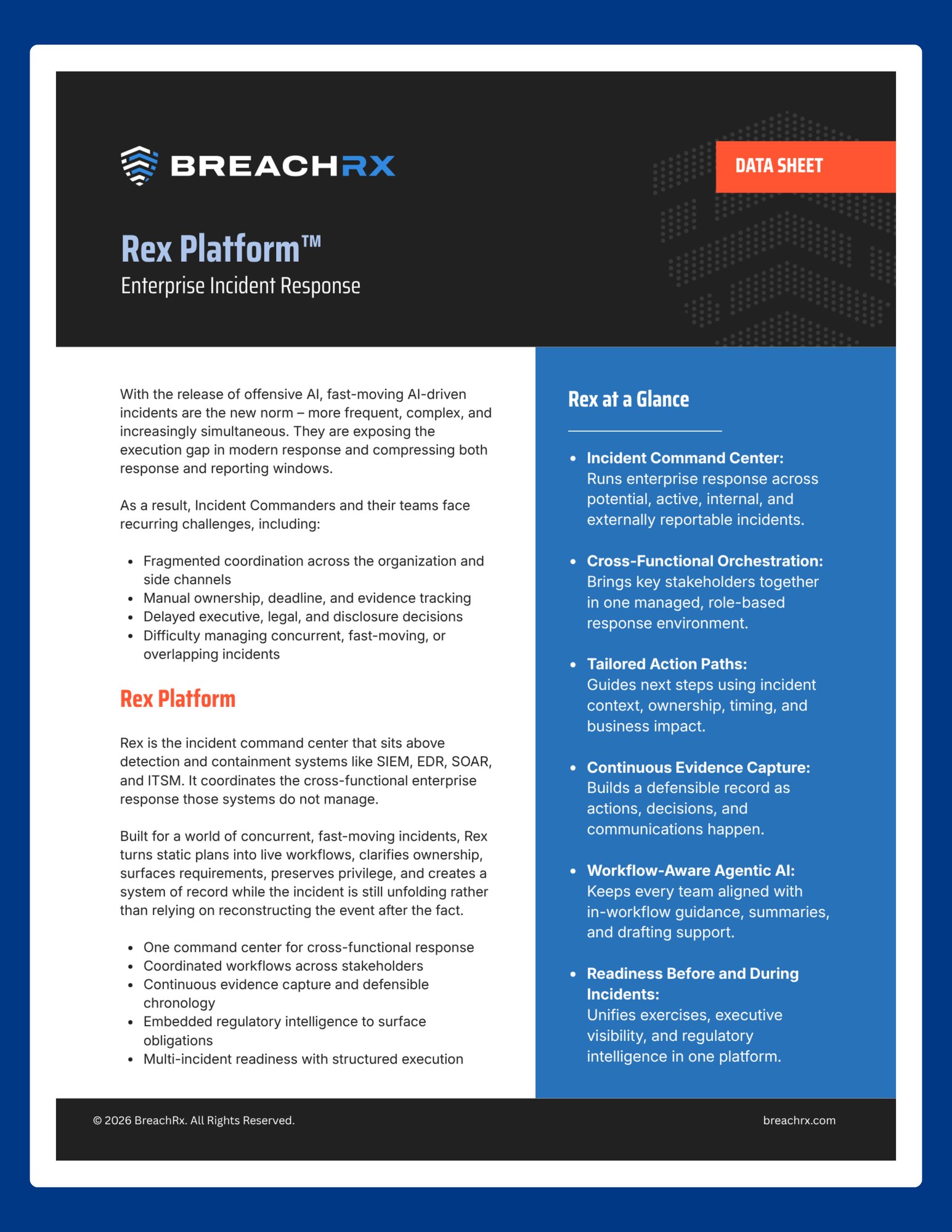 BreachRx Rex Platform Datasheet Thumbnail