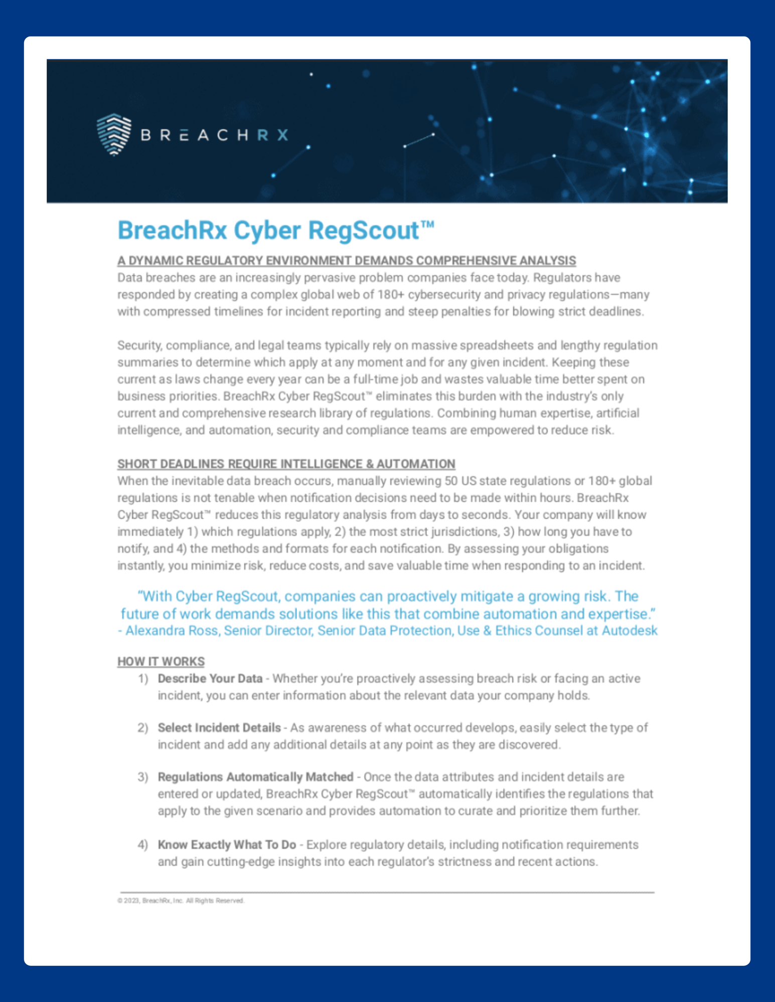 BreachRx Cyber RegScout
